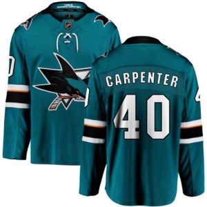 Maend-NHL-San-Jose-Sharks-Troeje-Ryan-Carpenter-40-Breakaway-Teal-Groen-Fanatics-Branded-Hjemme