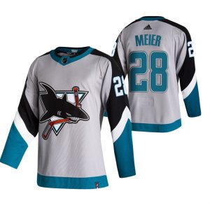 Maend-NHL-San-Jose-Sharks-Troeje-Timo-Meier-28-2021-Reverse-Retro-Special-Edition-Authentic-Graa
