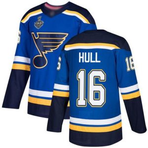 Maend-NHL-St.-Louis-Blues-Troeje-16-Brett-Hull-Blaa-Hjemme-2019-Stanley-Cup