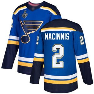 Maend-NHL-St.-Louis-Blues-Troeje-2-Al-MacInnis-Blaa-Hjemme-2019-Stanley-Cup