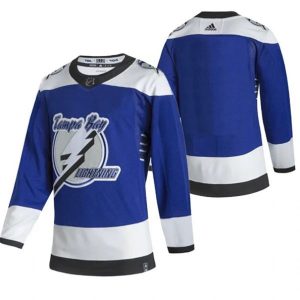 Maend-NHL-Tampa-Bay-Lightning-Troeje-Blank-2022-Reverse-Retro-Blaa-Authentic