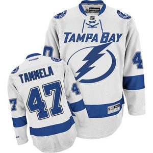 Maend-NHL-Tampa-Bay-Lightning-Troeje-Jonne-Tammela-47-Authentic-Reebok-Hvid-Ude