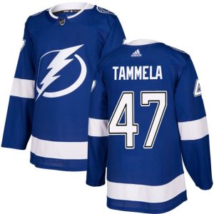Maend-NHL-Tampa-Bay-Lightning-Troeje-Jonne-Tammela-47-Authentic-Royal-Blaa-Hjemme