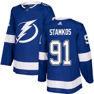 Maend-NHL-Tampa-Bay-Lightning-Troeje-Steven-Stamkos-91-Authentic-Royal-Blaa-Hjemme