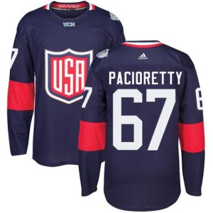 Maend-NHL-Team-USA-Troeje-67-Max-Pacioretty-Authentic-Navy-Blaa-Ude-2016-World-Cup-Hockey