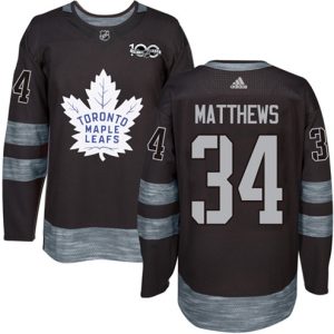 Maend-NHL-Toronto-Maple-Leafs-Troeje-Auston-Matthews-34-Authentic-Sort-1917-2017-100th-Anniversary