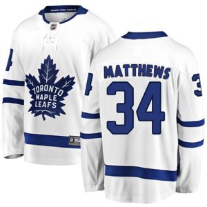 Maend-NHL-Toronto-Maple-Leafs-Troeje-Auston-Matthews-34-Breakaway-Hvid-Fanatics-Branded-Ude