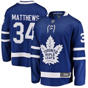Maend-NHL-Toronto-Maple-Leafs-Troeje-Auston-Matthews-34-Breakaway-Royal-Blaa-Fanatics-Branded-Hjemme