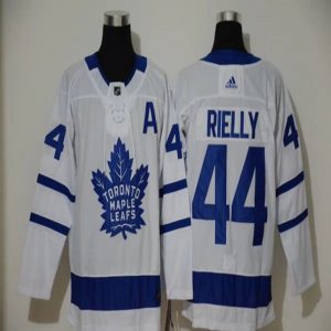 Maend-NHL-Toronto-Maple-Leafs-Troeje-Morgan-Rielly-44-2018-19-Hvid-Authentic