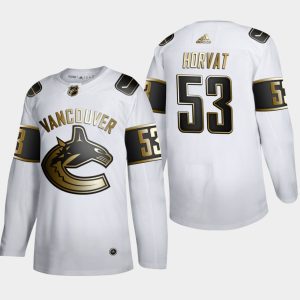 Maend-NHL-Vancouver-Canucks-Troeje-Bo-Horvat-53-Golden-Edition-Hvid-Authentic