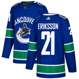 Maend-NHL-Vancouver-Canucks-Troeje-Loui-Eriksson-21-Authentic-Blaa-Hjemme