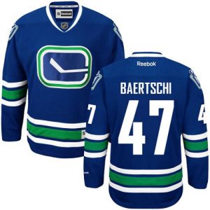 Maend-NHL-Vancouver-Canucks-Troeje-Sven-Baertschi-47-Reebok-Blaa-Third