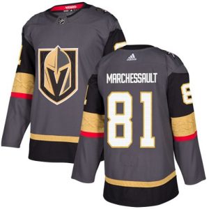 Maend-NHL-Vegas-Golden-Knights-Troeje-Jonathan-Marchessault-81-Authentic-Graa-Hjemme