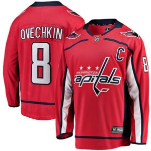 Maend-NHL-Washington-Capitals-Troeje-Alex-Ovechkin-8-Breakaway-Roed-Fanatics-Branded-Hjemme