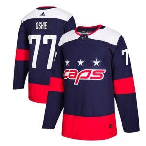 Maend-NHL-Washington-Capitals-Troeje-T.J.-Oshie-77-Authentic-Navy-Blaa-2018-Stadium-Series