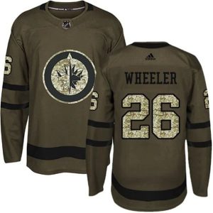 Maend-NHL-Winnipeg-Jets-Troeje-Blake-Wheeler-26-Camo-Groen-Authentic