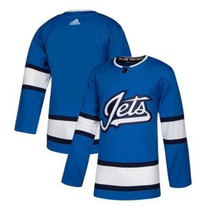 Maend-NHL-Winnipeg-Jets-Troeje-Blank-2018-19-Blaa-Authentic