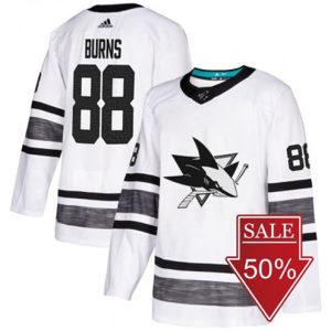 Maend-San-Jose-Sharks-Troeje-Brent-Burns-Hvid-2019-NHL-All-Star-Game-Parley