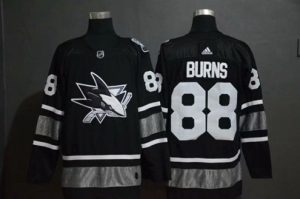 Maend-San-Jose-Sharks-Troeje-Brent-Burns-Sort-2019-NHL-All-Star
