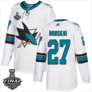 Maend-Sharks-27-Joonas-Donskoi-Hvid-2019-Stanley-Cup-Final-Stitched