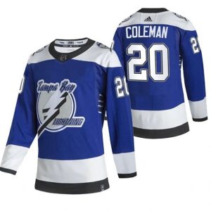 Maend-Tampa-Bay-Lightning-Troeje-Blake-Coleman-20-2022-Reverse-Retro-Blaa-Authentic