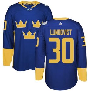 Maend-Team-Sverige-Troeje-30-Henrik-Lundqvist-Authentic-Royal-Blaa-Ude-2016-World-Cup