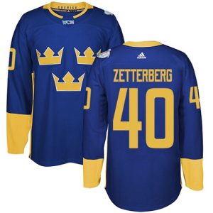 Maend-Team-Sverige-Troeje-40-Henrik-Zetterberg-Authentic-Royal-Blaa-Ude-2016-World-Cup