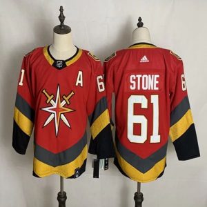 Maend-Vegas-Golden-Knights-Troeje-Mark-Stone-61-2022-Reverse-Retro-Roed-Authentic