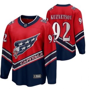 Maend-Washington-Capitals-Troeje-Evgeny-Kuznetsov-92-2022-Reverse-Retro-Roed-Authentic