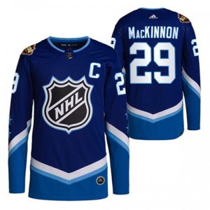 Miesten-Colorado-Avalanche-Troeje-Pelipaita-Nathan-MacKinnon-29-2022-NHL-All-Star-Blaa-Authentic