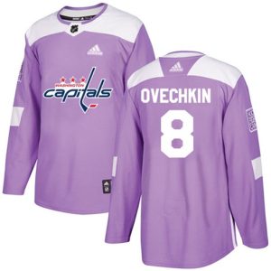NHL-Alex-Ovechkin-Authentic-Maend-Lilla-Washington-Capitals-Troeje-8-Fights-Cancer-Practice