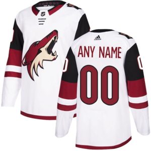 NHL-Arizona-Coyotes-Tilpasset-Troeje-Ude-Hvid-Authentic