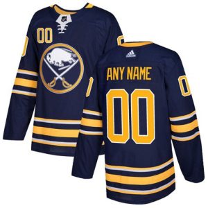 NHL-Buffalo-Sabres-Tilpasset-Troeje-Hjemme-Navy-Blaa-Authentic