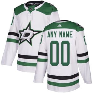 NHL-Dallas-Stars-Tilpasset-Troeje-Ude-Hvid-Authentic