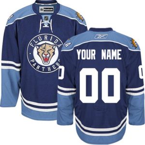 NHL-Florida-Panthers-Tilpasset-Troeje-Reebok-Third-Navy-Blaa-Authentic