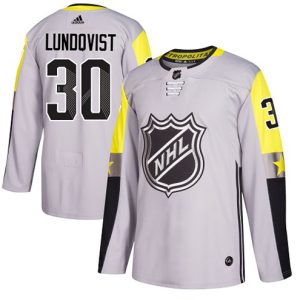 NHL-Henrik-Lundqvist-Authentic-Maend-Graa-New-York-Rangers-Troeje-30-2018-All-Star-Metro-Division
