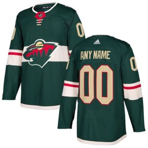 NHL-Minnesota-Wild-Tilpasset-Troeje-Hjemme-Groen-Authentic
