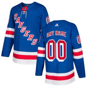 NHL-New-York-Rangers-Tilpasset-Troeje-Hjemme-Royal-Blaa-Authentic