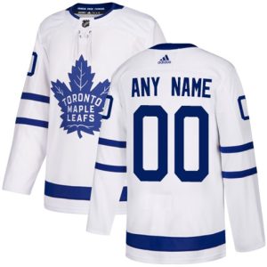 NHL-Toronto-Maple-Leafs-Tilpasset-Troeje-Ude-Hvid-Authentic