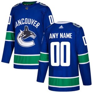 NHL-Vancouver-Canucks-Tilpasset-Troeje-Hjemme-Blaa-Authentic