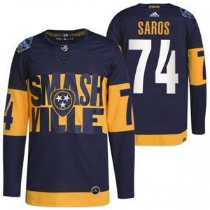 Nashville-Predators-Troeje-Juuse-Saros-74-2022-Stadium-Series-Authentic-Men