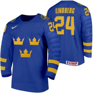 Sverige-Oscar-Lindberg-2021-IIHF-World-Championship-Blaa-Ude