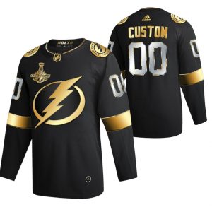 Tampa-Bay-Lightning-Tilpasset-Troeje-Sort-2020-Stanley-Cup-Champions-Authentic-Golden-Limited