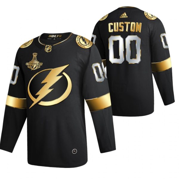 Tampa-Bay-Lightning-Tilpasset-Troeje-Sort-2020-Stanley-Cup-Champions-Authentic-Golden-Limited