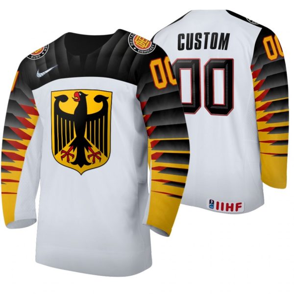 Tyskland-Team-00-Tilpasset-Hjemme-2020-IIHF-World-Ice-Hockey-Hvid