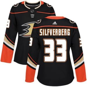 kvinder-NHL-Anaheim-Ducks-Ishockey-Troeje-Jakob-Silfverberg-33-Sort-Authentic