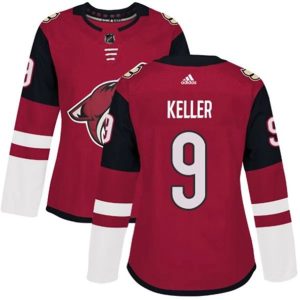 kvinder-NHL-Arizona-Coyotes-Ishockey-Troeje-Clayton-Keller-9-Maroon-Authentic