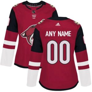 kvinder-NHL-Arizona-Coyotes-Ishockey-Troeje-Custom-Maroon-Authentic