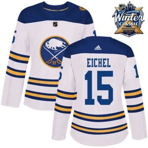kvinder-NHL-Buffalo-Sabres-Ishockey-Troeje-Jack-Eichel-15-2018-Winter-Classic-Hvid-Authentic