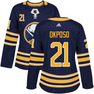 kvinder-NHL-Buffalo-Sabres-Ishockey-Troeje-Kyle-Okposo-21-Navy-Authentic